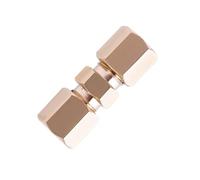 Hand Parking Brake Lever Repair Cable Car Brake Line Fittings Universal Auto 3/16" Orifice Brass Compression Quality Fitting Connector Straight C5R9 Parking Brake Cable(1pcs)