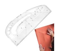 Hand Pattern Ruler | Garment Measuring Templates Maker With Comma Curve,Fashion Designing Ruler, Drafting Maker Tool For Designers, Tailors, Beginners, Art Students