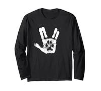 Hand & Paw Print - Animal Lover - Prosper & Live Long Long Sleeve T-Shirt