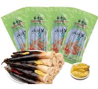 Hand peeled bamboo shoots 230g,spicy pickled pepper spicy snack gift,vegetable pickles,sour bamboo shoots pickled pepper multi flavor,Chinese special food (Pickled pepper flavor,2bags)