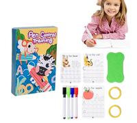Hand Pen Control Training - Kindergarten Tracking Work Billboard, Educational Book Description | Practice Lines, Shapes and Patterns for Kids, Prev Learning