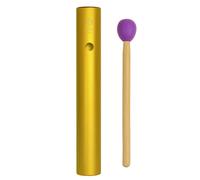 Hand Percussion Instrument Set, Aluminum Wah Tube with Beater Mallet Wah Percussion Instrument Set Tuning Pipes Sound Set for Music Accompaniment and Personal Relaxation(Yellow (640Hz))