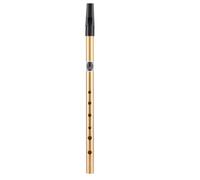 Hand Percussion Instruments - Crystal Audio Six-Hole Tin Flute Whistle, Novice-Friendly Penny Music Pipe | Artists Enthusiasts Starters Pupils Apprentices Training Concert Irish Celtic Traditional Mel