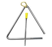Hand Percussion Triangle, Musical Triangle Instrument Metal Triangle with Striker Hand Percussion Musical Instrument for Kids Education Entertainment for Orff Music Education (6 Inch (153mm ID, 5mm
