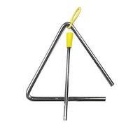 Hand Percussion Triangle, Musical Triangle Instrument Metal Triangle with Striker Hand Percussion Musical Instrument for Kids Education Entertainment for Orff Music Education (5 Inch (135 Pcs))