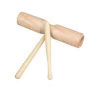 Hand Percussion Tube, Kids Musical Toy with Double Sound Wooden Cylinder Handheld Musical Instruments Toys (Small Double Sound Cylinder)