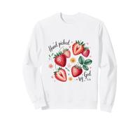 Hand Picked by God 15:16 Vintage Style Strawberry Design Sweatshirt