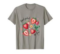 Hand Picked by God 15:16 Vintage Style Strawberry Design T-Shirt
