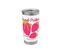Hand Picked by God John 15:16 Strawberry Faith Stainless Steel Insulated Tumbler