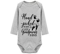 Hand Picked for Earth by My Great Grandparents in Heaven Newborn Unisex Bodysuit Rompers
