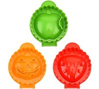 Hand Pie Maker Mini Pie Mold 3Pcs Dough One Press Hand Pie Maker Cute Fruit-shaped Mini Pie Maker Christmas Cake Molds for Baking, Christmas and Halloween Party Supplies