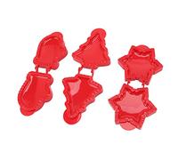 Hand Pie Molds,3 Pcs Pocket Pie Molds Christmas Tree Star Glove Shape Dough Presser Mini Hand Pie Set Pie Maker for Christmas Baking