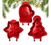 Hand Pie Press - 7 Inch Baking Mold | PP Pastry Cutter - 3 Pack Non-Stick Reusable Pie Maker Set for Cookies and Mini Desserts, Easy to Use Kitchen Tool Ideal for Christmas, Thanksgiving, Fall