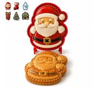 Hand Pie Press Molds for Baking, Christmas Embossed Mini Pie Mould | Food Safe Pastry Cutter for Adult And Kid Beginner Bakers, DIY Baking Tool for Holiday Family Craft Nights And Dessert Party