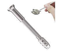Hand Pin Vise - Precise Pin Vise Chuck, Multipurpose Pin Vise Drill Bits | Lightweight Manual Drill Bit fFor Bracelets, Necklace, Hairpin, Keychain, Craft Carving, Woodworking