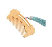 Hand Polished Wooden Comb with Ruyi Lock Pattern Fine Tooth Hair Beard Care Tool Comfortable Scalp Massage Elegant for Women Exceptional Craftsmanship