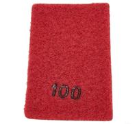 Hand Polishing Block for Tile, Concrete, Ceramic, Emery Grit(100#) | for granite And Marble, High Efficiency Emery Grit, for ideal For Stonemasons, Curved Foam Backing, 90x55mm Size