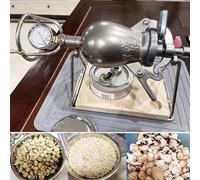 Hand Popcorn Machine, Chinese Traditional Popcorn Maker,Open Fire Heating Popcorn Maker, Stainless Steel Popcorn Popper, Popcorn Pressure Cooker, for Family Party Fun