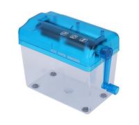 Hand Portable Paper Shredder A6 Paper Hand Manual Shredder Strip Cut Shredding Machine Desktop Stationery A6 Documents Cutting Tool for Office School Home
