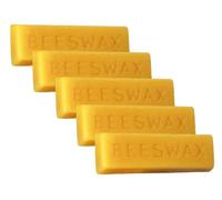 Hand Poured Beeswax Bars 100% Natural and Organic, Raw Pure Cosmetic Quality Adhesive Filtered, 5 Bars