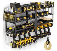 Hand Power Tool Organizer Rack Wall Mounted Floating Tool cabinet Electric Drill Holder Heavy Duty for Workshop Garage Tool Rack 1pcs