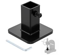 Hand Press Attachment Foot for Arbor Press-3"x3" Carbon Steel Platen Base,Fits 1" & 3/4" Ram,All-Metal Die Press Accessory for Leather Stamping,Embossing & Die Cutting