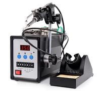 Hand Press/Foot Step Soldering Kit, Hot Air Soldering Iron Station Kit, Precise Led Digital Display Temperature Control, Multiple Modes Adjustable, High-Frequency 90W Soldering Station Hand-Operated
