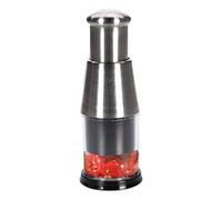 Hand Press Garlic Chopper - Stainless Steel Vegetable Chopper | Garlic Masher - Manual Garlic Cutter for Mincing | 6.3 x 2.28 Inch | Peppers and Onions Garlic Presses, Saves Effort on Sc
