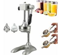 Hand Press Juicer Machine - Manual Citrus Squeezer for Lemon, Watermelon - Professional Food Processors and Crusher - Stainless Steel, Easy to Clean - Convex Point Design Pressing,black