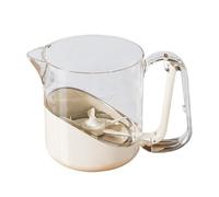 Hand Press Mixing Cup - 6.1x4.53x4.72 Inch Kitchen Stir Mug, Food Safe Durable Construction, Baking Cooking Tool | Convenient Mixing Tool for Milk Powder Cake Batter Sauce Noodles Dough Preparation