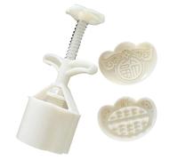 Hand Press Mooncake Mold 2 Stamp Bean Paste Cake Mold Traditional Pastry Bakeware Kitchen Baking Supplies