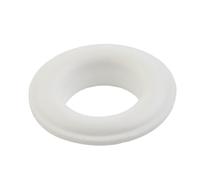 Hand press plastic eyelet fastener with adjustable resin eyelets sized 15mm inner and 28mm outer diameter, male and female self locking mechanism, rust and paint resistant (10pcs white)