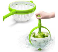 Hand Press Spintastic Salad Spinner with Spin Tastic Colander Basket