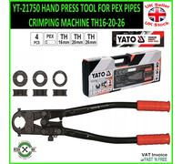 HAND PRESS TOOL FOR PEX PIPES CRIMPING MACHINE TH16-20-26 YT-21750