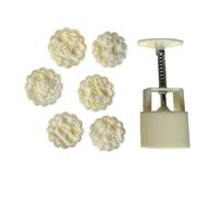 Hand Pressed Cakes Mold Bean Pastes Cake Press Flower Shape Round Pastries Maker Kitchen Baking Supplies Cakes Mold