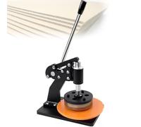 Hand Pressed Cardboard Sampler, 0-10mm Thickness Textile Fabric Sample Cutter, 112.84mm Blade Size, Round Cloth Sample Disc for Cardboard, Leather, Fabric, Carpet