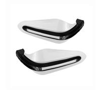 Hand Protectors With LED Light ABS Motorcycle Handguard 15-22mm Handlebar Hand Protector Universal For FZ1 FZ6 For Suzuki For BMW Hand Guards Handguard(White-LED)