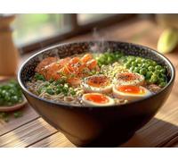 Hand-Pulled Noodle Paint by Numbers Gourmet Food Painting by Numbers for Adults DIY Digital Painting Hobbies for Adults Women with 3 Brush and Acrylic Paints Kit for Home Decor 28x20 Inch -yym25012F6