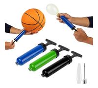 Hand Pump For Sport Balls & Inflatables - 20cm Hand Pump With Needle & Inflatable Nozzle, Inflate & Deflate, Portable Ball Inflator, For Basketball, Football, Volleyball, Water Polo, Rugby, Swimming I