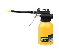 Hand Pump Oiler, Metal Oil Bottle, 300ml Lubrication Container with Flexible Spout, Steel Fluid Dispenser with Leak-Proof Seal, Workshop Tool for Auto Care, Household Applications for Smooth Process