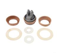 Hand Pump Piston Seal Kit for Model 75 Garden Well Pumps - Cast Iron Core with Waxed Cowhide Gaskets & Rubber O-Rings Replacement Parts