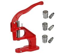 Hand Punch Press Machine, Portable Rivet Press with Adjustment Screw, Easy to Use Grommet Eyelet Maker for Leather Fabric Belt DIY