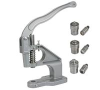 Hand Punch Press Machine, Portable Rivet Press with Adjustment Screw, Easy to Use Grommet Eyelet Maker for Leather Fabric Belt DIY