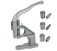 Hand Punch Press Machine, Portable Rivet Press with Adjustment Screw, Easy to Use Grommet Eyelet Maker for Leather Fabric Belt DIY