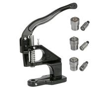 Hand Punch Press Machine, Portable Rivet Press with Adjustment Screw, Easy to Use Grommet Eyelet Maker for Leather Fabric Belt DIY