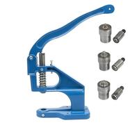 Hand Punch Press Machine, Portable Rivet Press with Adjustment Screw, Easy to Use Grommet Eyelet Maker for Leather Fabric Belt DIY
