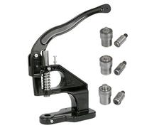 Hand Punch Press Machine, Portable Rivet Press with Adjustment Screw, Easy to Use Grommet Eyelet Maker for Leather Fabric Belt DIY