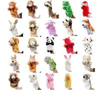 Hand Puppet, Animal, Plush Puppet, Hand Dancing Doll, Finger Puppet, Animal Puppet, Ventriloquist, Doll Show, Props, Fluffy, Glove Doll, Dog, Rabbit, Shark, Lion, Frog, Elephant, Fox, Bear, Bird