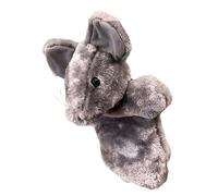 Hand Puppet Cartoon Animal Hand Puppets for Kids Ages 4-8 Emotional and Sensory Toy Animal Plush for Storytelling Teaching Birthday Gifts, Grey