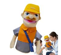 Hand Puppet for Kids Soft Puppet Story Toy | 15.7 inch Career Puppet, Interactive Educational Toy for Kids, Preschool, Storytelling, Role Play, Teaching (Postman)